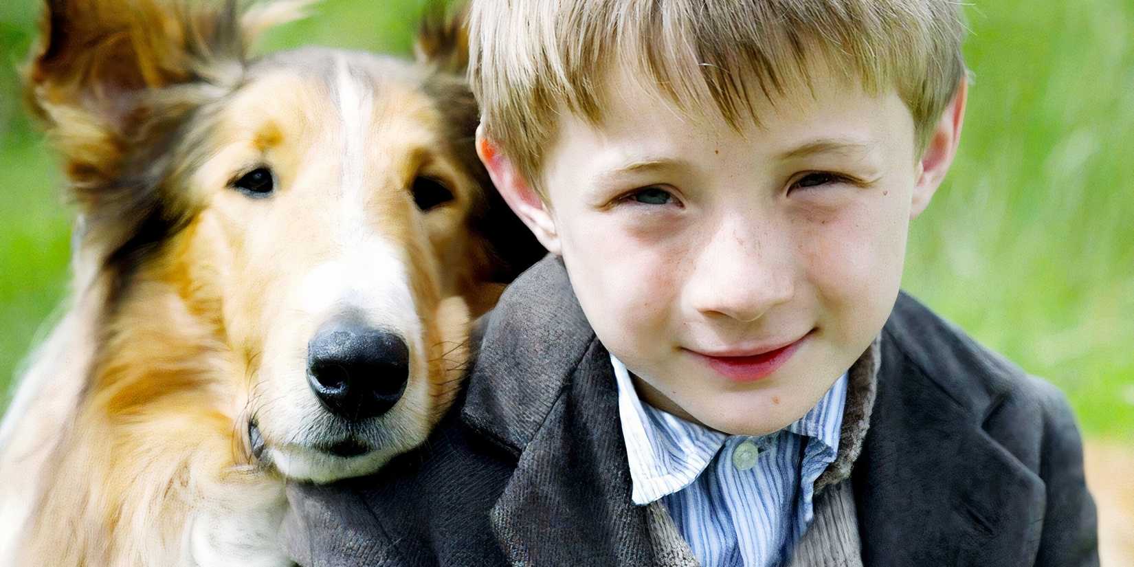 Jonathan Mason and his dog in Lassie (2005)
