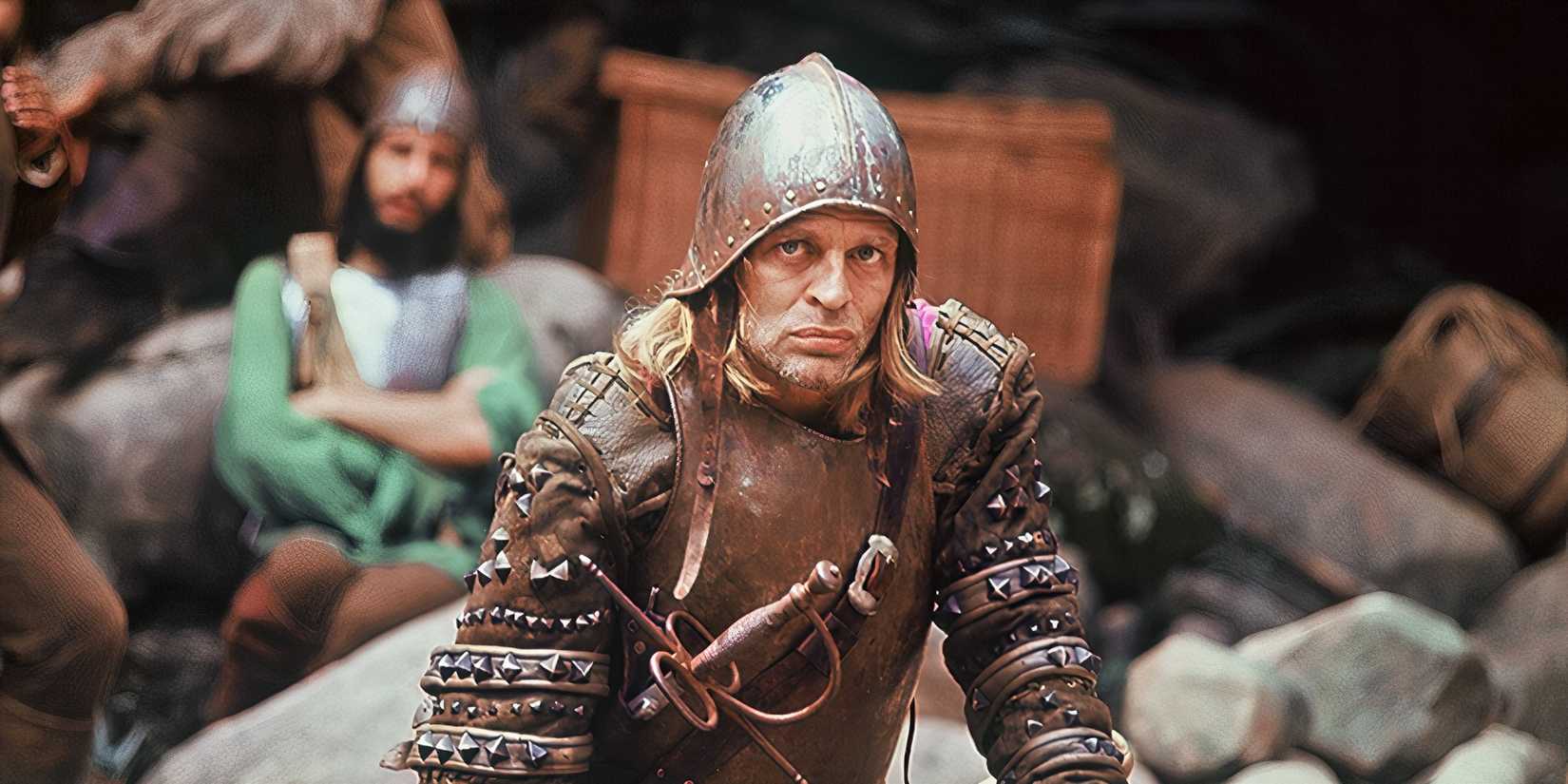Klaus Kinski in an armor in Aguirre, the Wrath of God (1972)