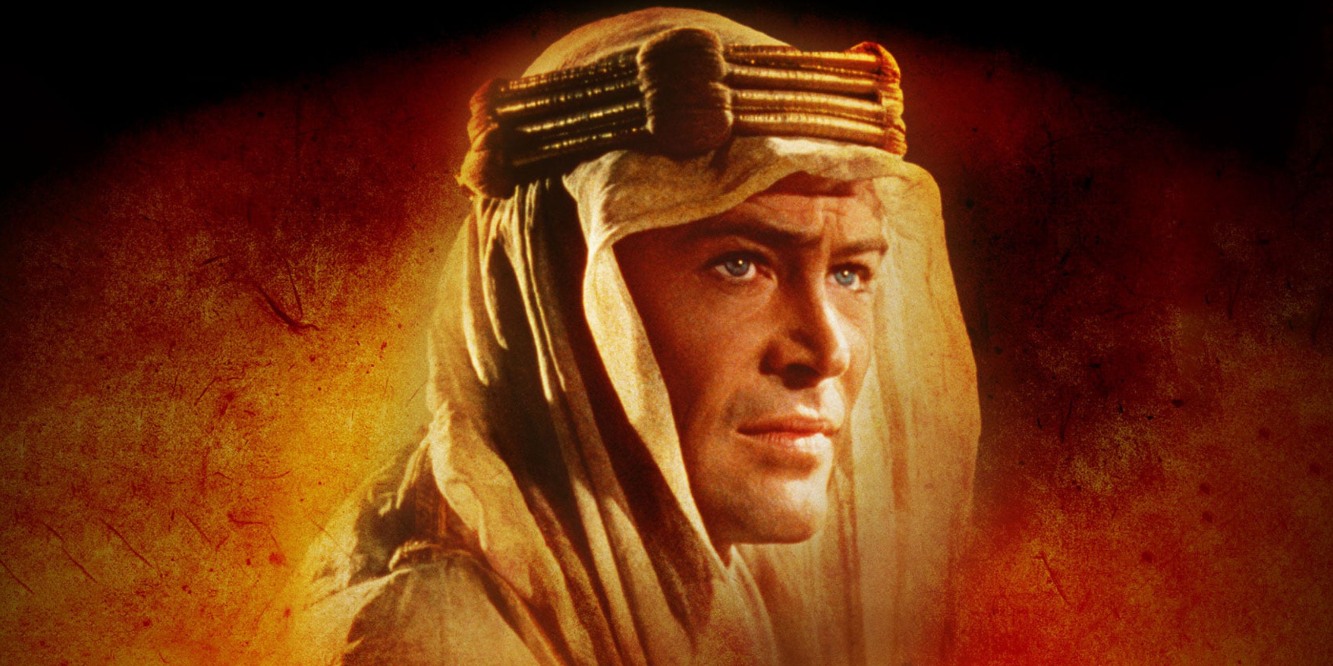 Peter O'Toole in the poster for Lawrence of Arabia