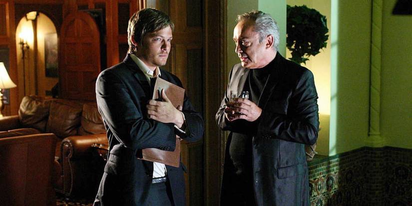 Norman Reedus e Udo Kier no episódio de Masters of Horror "Queimaduras de cigarro"