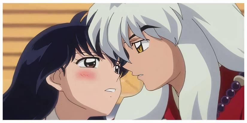 InuYasha and Kagome share an intimate moment, InuYasha