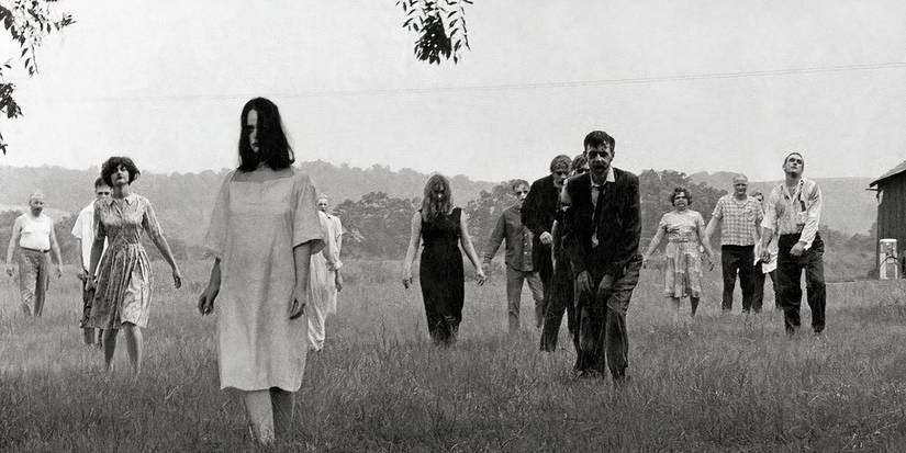 Zombiju bars staigā uz kameru dzīvajā mirušo naktī (1968).