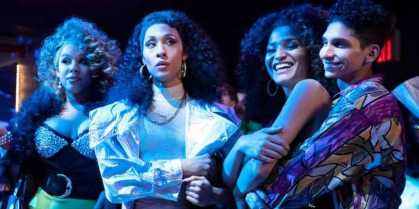 Tangkapan layar dari beberapa anggota pemeran Pose FX, MJ Rodriguez, Indya Moore, Angel Bismark Curiel, Hailie Sahar