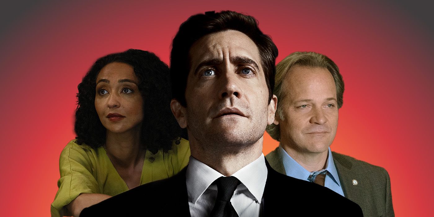 Jake Gyllenhaal, Peter Sarsgaard, and Ruth Negga from Presumed Innocent
