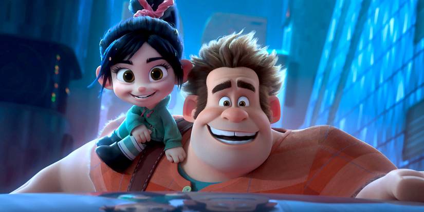 Wreck-It Ralph and Vanellope von Schweetz explore the World Wide Web in Ralph Breaks the Internet, 2018.