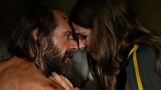 Ralph Fiennes as Odysseus and Juliette Binoche as Penelope in The Return