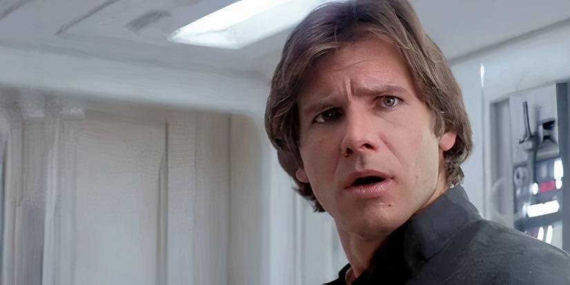 Han Solo with a confused expression in Star Wars: Episode V - The Empire Strikes Back.