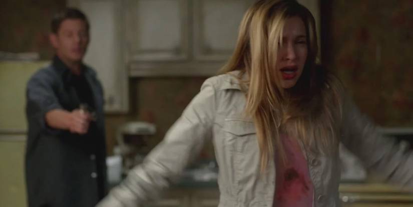 Emma (Alexia Fast) is shot and killed by Dean Winchester (Jensen Ackles) in 'Supernatural'