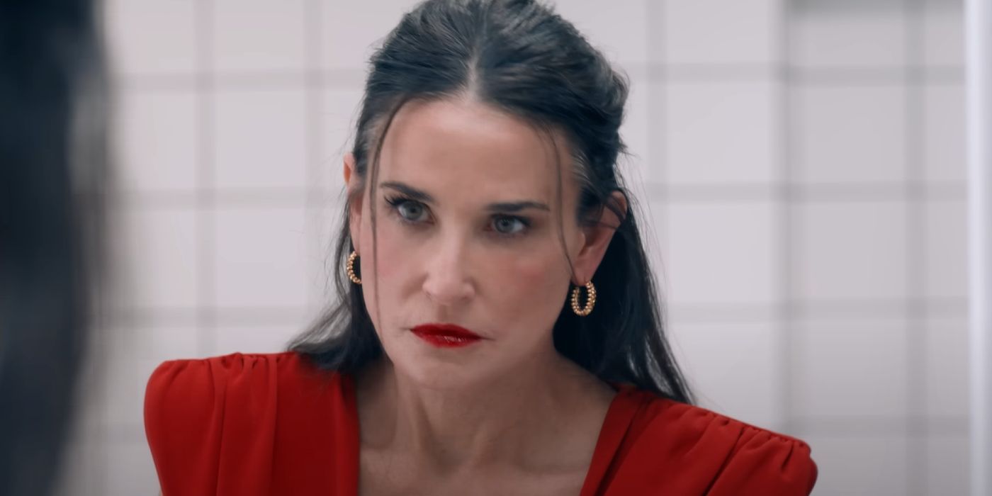 demi moore the substance red dress The Substance' Encouraged Demi Moore To Shake Off Her Own Body Image Hangups