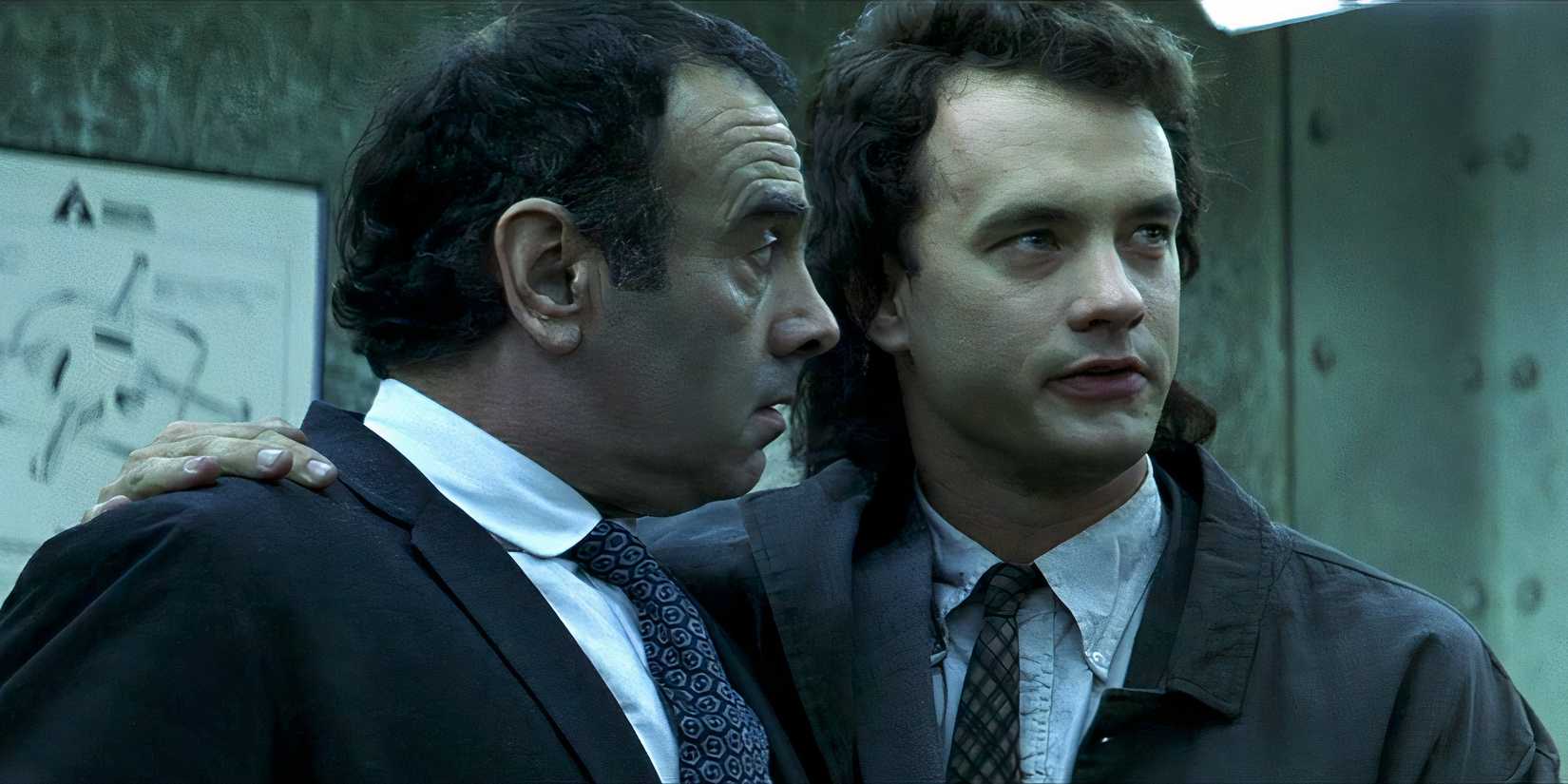 Tom Hanks and Dan Hedaya in Joe Versus the Volcano (1990)