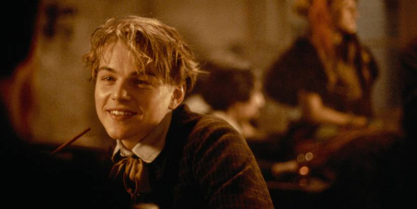 A young Leonardo DiCaprio smiling in Total Eclipse.