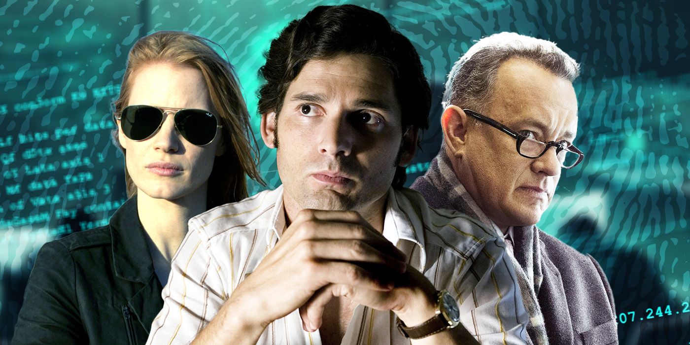 Blended image showing characters from Zero Dark Thirty, Munich, and Bridge of Spies.