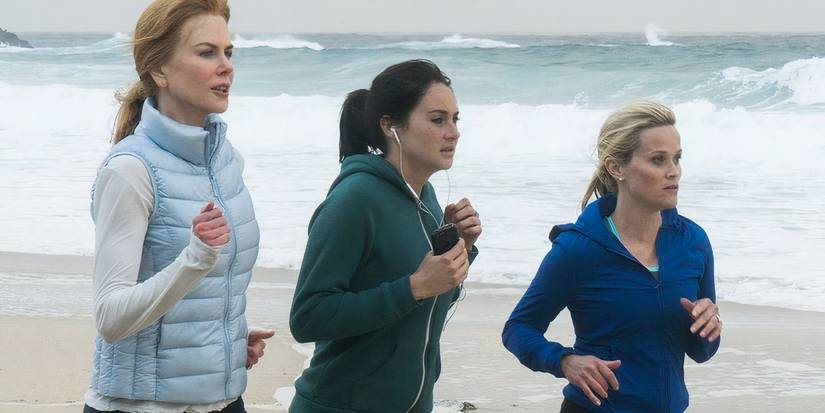 Nicole Kidman, Shailene Woodley e Reese Witherspoon estão em funcionamento na praia