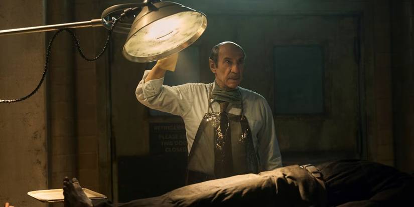 F. Murray Abraham stars in "The Autopsy," the segment David Prior directed for Cabinet of Curiosities.