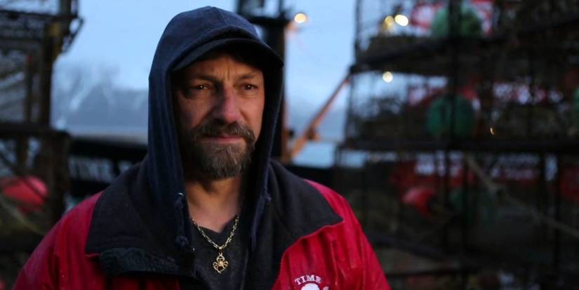 Jonathan Hillstrand on the deck of F/V Time Bandit on 'Deadliest Catch.'