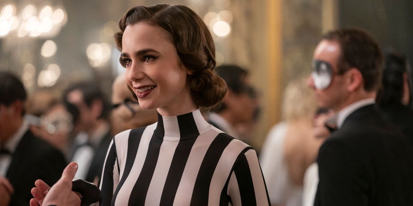 Lily Collins in Emily in Paris Season 4 Episode 3