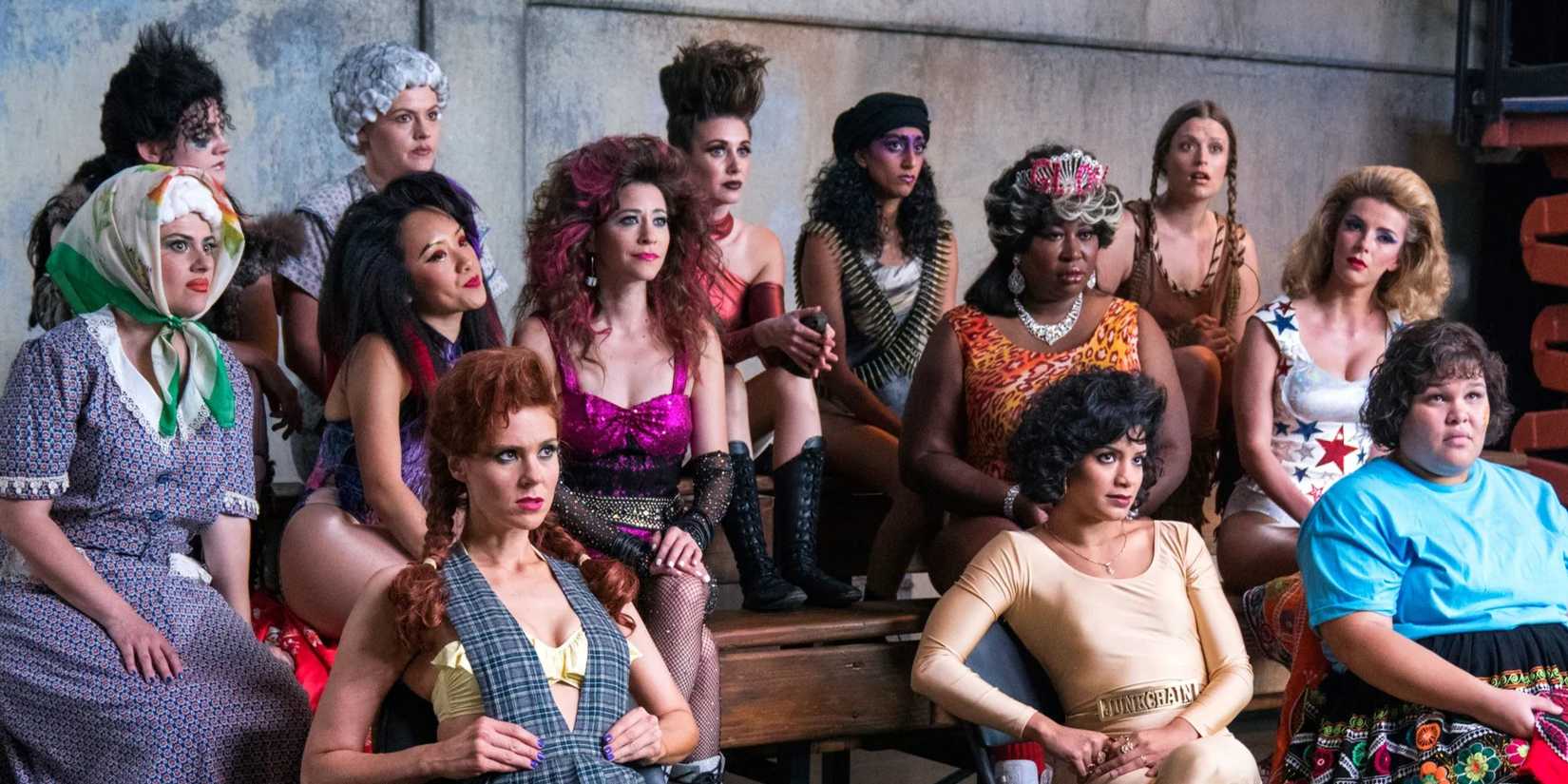 The Gorgeous Ladies of Wrestling in scene from GLOW