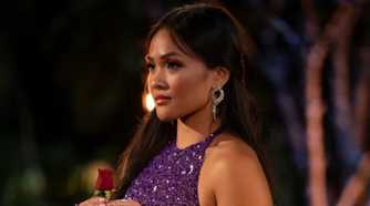 jenn bachelorette purple dress Jenn Tran on Getting Over Joey Graziadei After 'Falling in Love'