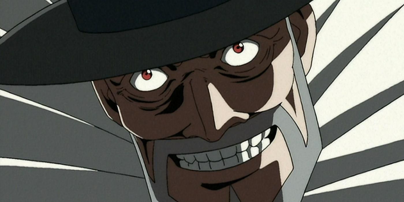 Mad Pierrot grinning maliciously, Cowboy Bebop
