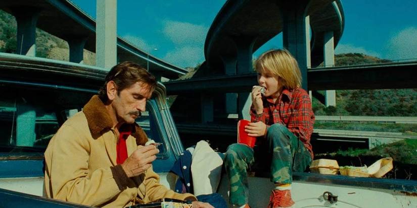Harry Dean Stanton and Hunter Carson in Paris, Texas