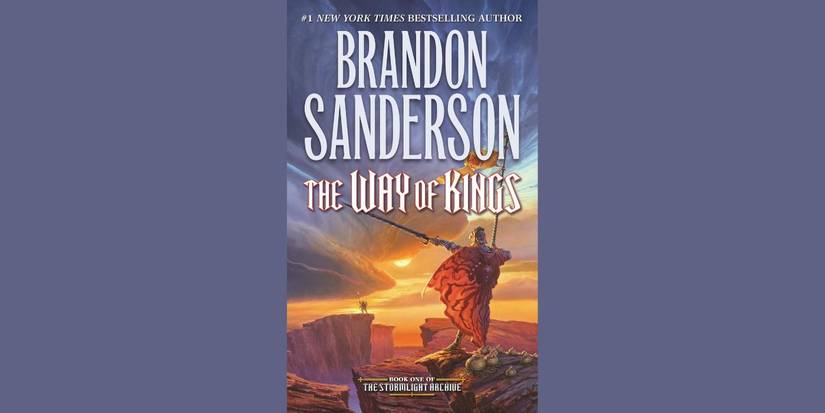 The cover of the book 'The Way of Kings' by Brandon Sanderson.