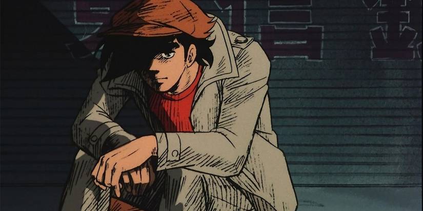 Yabuki Joe sitting depressingly in Ashita no Joe.