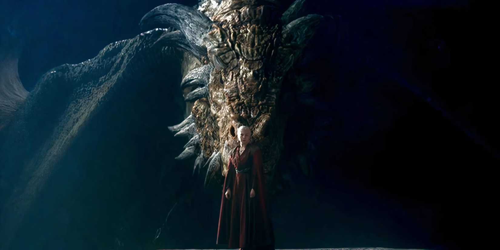 Vermithor and Rhaenyra in House of the Dragon