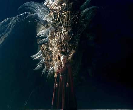 Vermithor and Rhaenyra in House of the Dragon