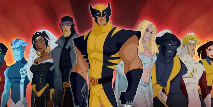 The cast of Wolverine and the X-Men, standing tall.