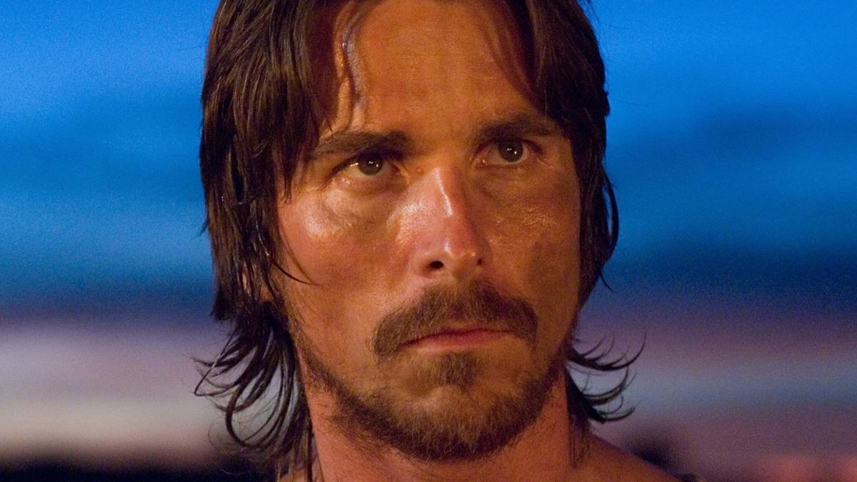 Christian Bale's Dan Evans looking stern in 3:10 to Yuma