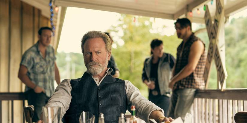 Corbell Pickett (Louis Herthum) during Episode 3's confrontation scene in 'The Peripheral.'