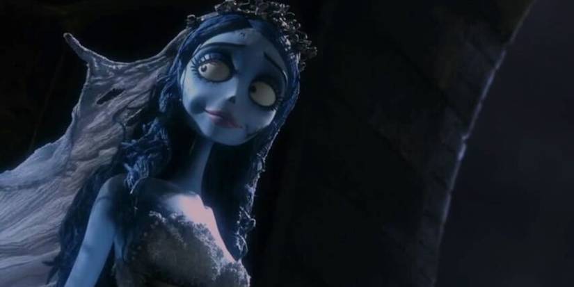 Helena Bonham Carter as Emily looks back behind her in 'Corpse Bride'