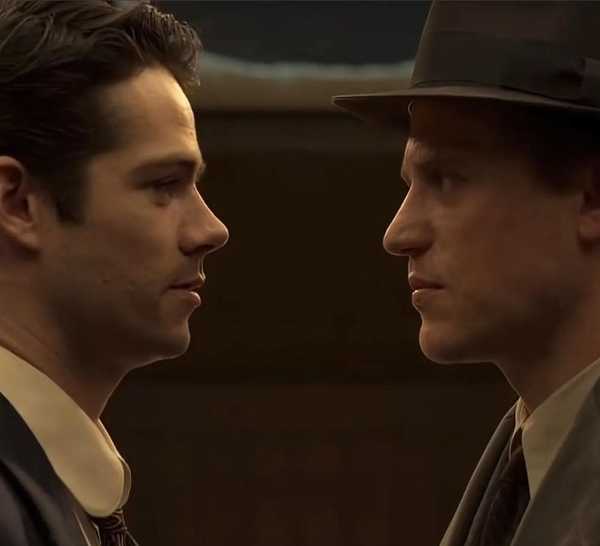 Richie and Francis confronting each other in The Outfit
