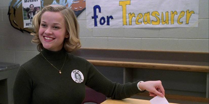 Reese Witherspoon voting in 'Election'