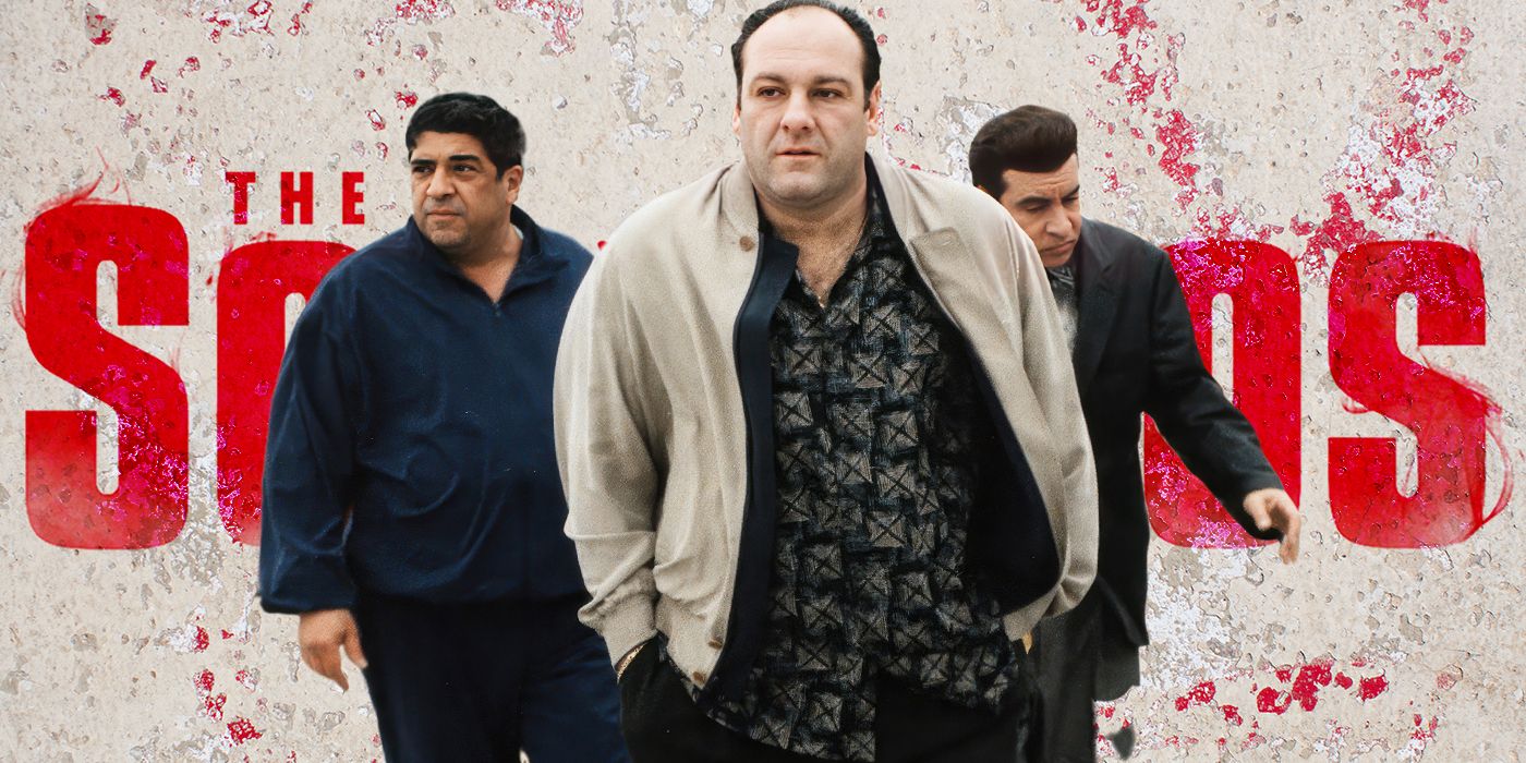 Custom image of James Gandolfini and Vincent Pastore as Tony Soprano and Sal Bonpensiero of The Sopranos