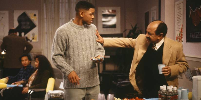 Will Smith e Sherman Hemsley em 'Um Maluco no Pedaço'