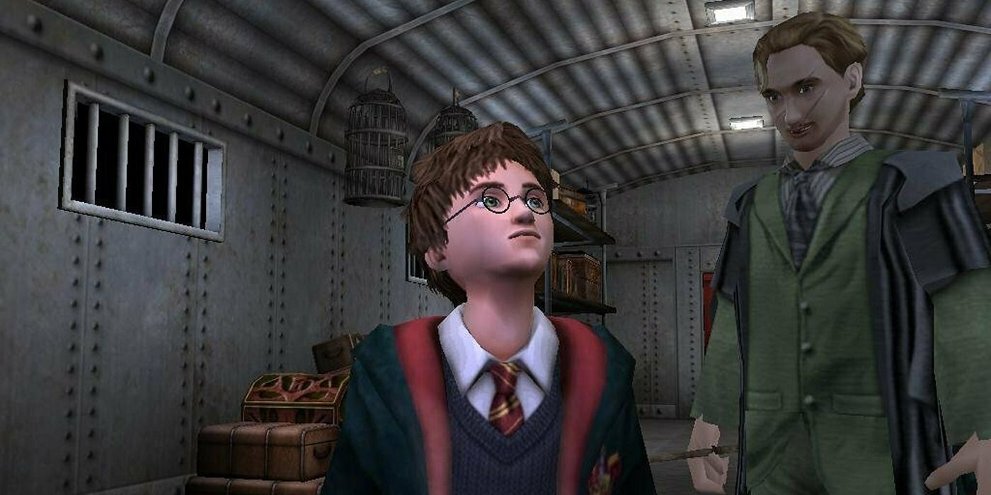 Harry Potter and Lupin in 'Prisoner of Azkaban' video game