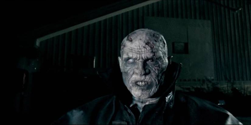 A deformed man looking angry in I'll Always Know What You Did Last Summer