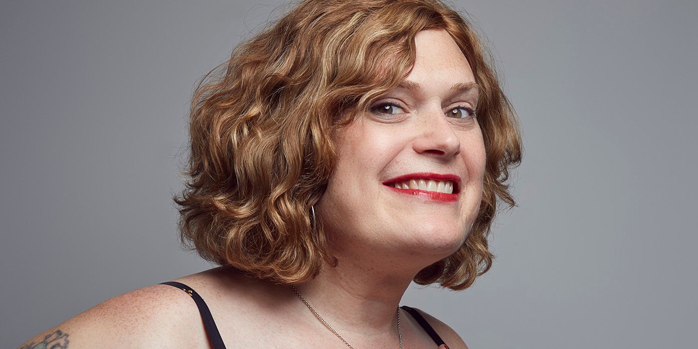 Headshot of Lilly Wachowski against a grey background