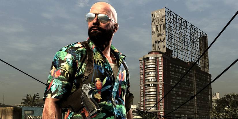 Bald Max Payne in 'Max Payne 3'.