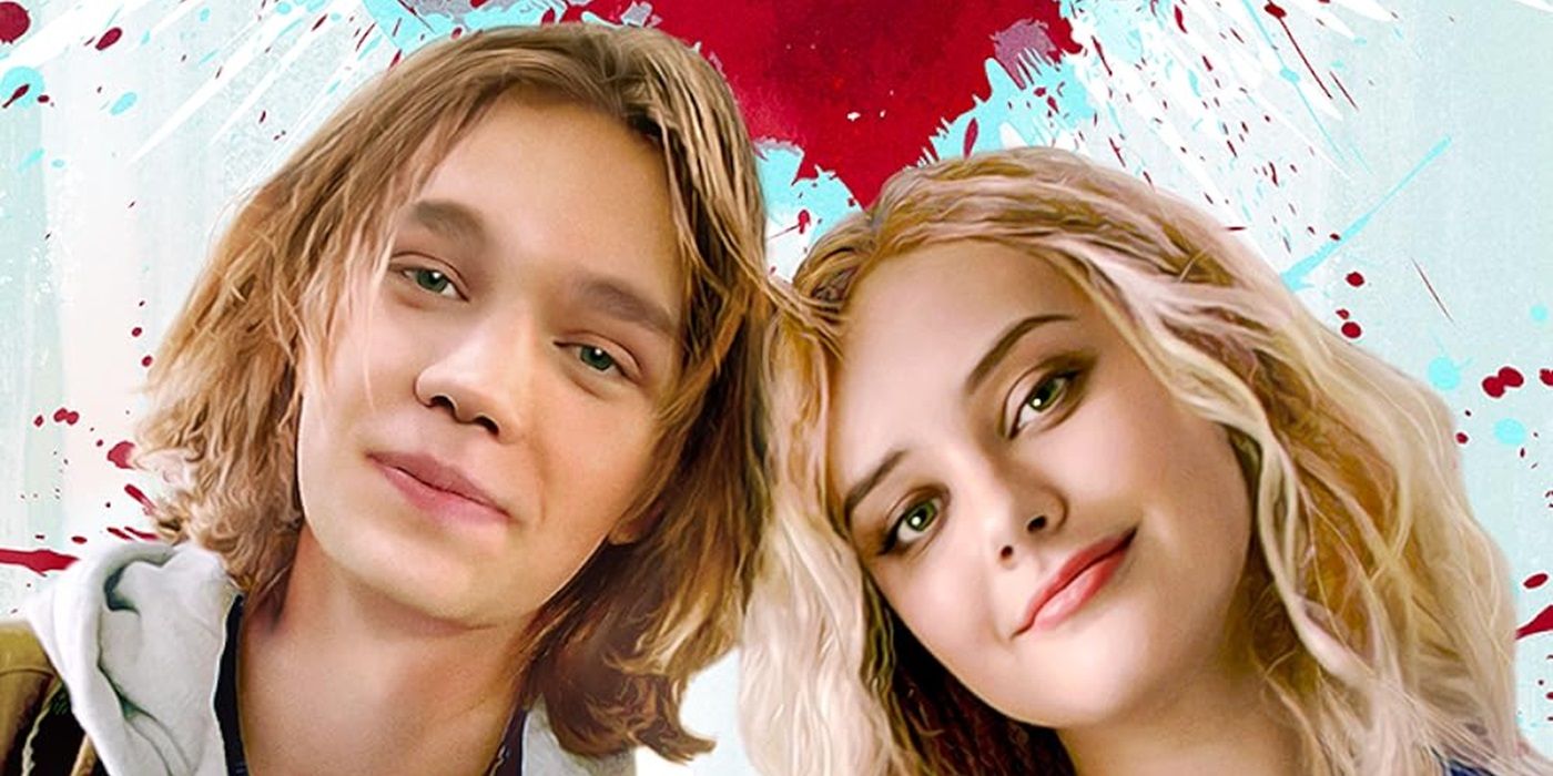 Charlie Plummer and Katherine Langford on a cropped Spontaneous poster