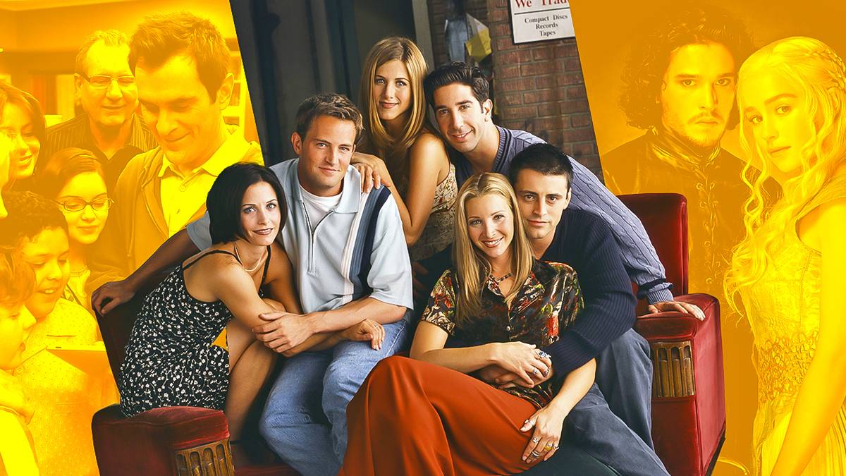Stills from Modern Family, Friends, and Game of Thrones