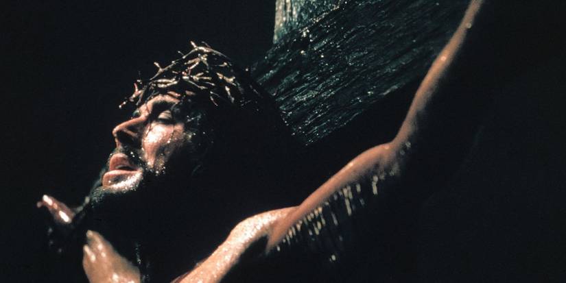Max von Sydow as Jesus Christ on the cross in 'The Greatest Story Ever Told' (1965)