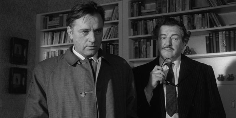 Richard Burton and Rupert Davies in 'The Spy Who Came in from the Cold' (1965)