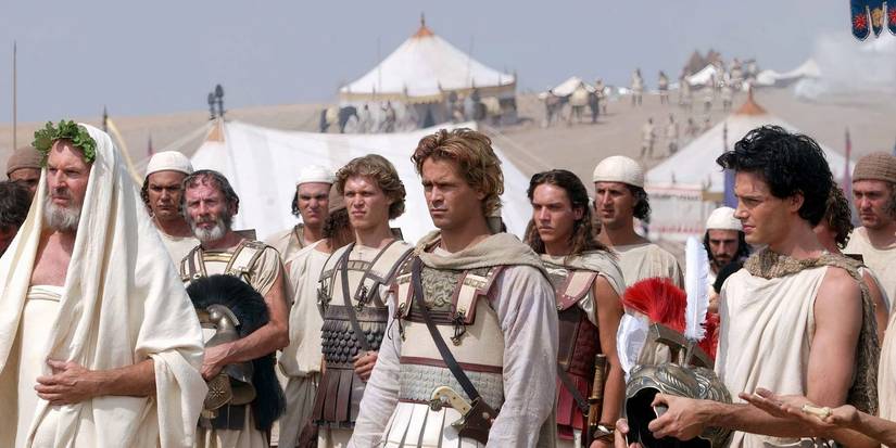 Alexander standing in line with others in Alexander