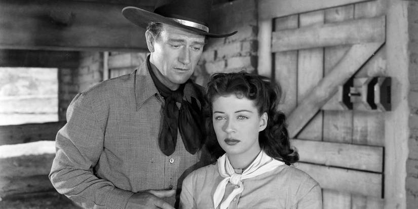 John Wayne and Gail Russell in Angel and the Badman (1947) 