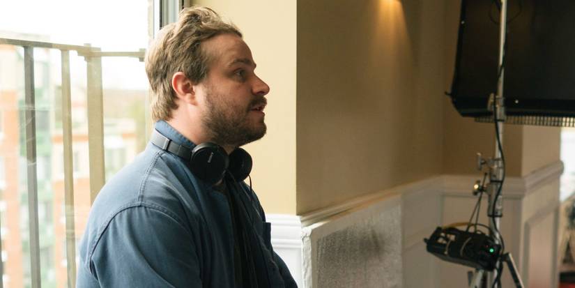 Brady Corbet on the set of Vox Lux.