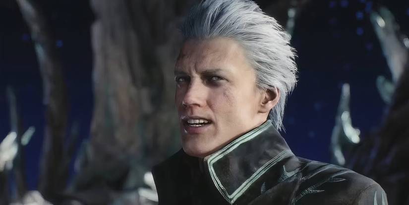 A character talking in Devil May Cry 5