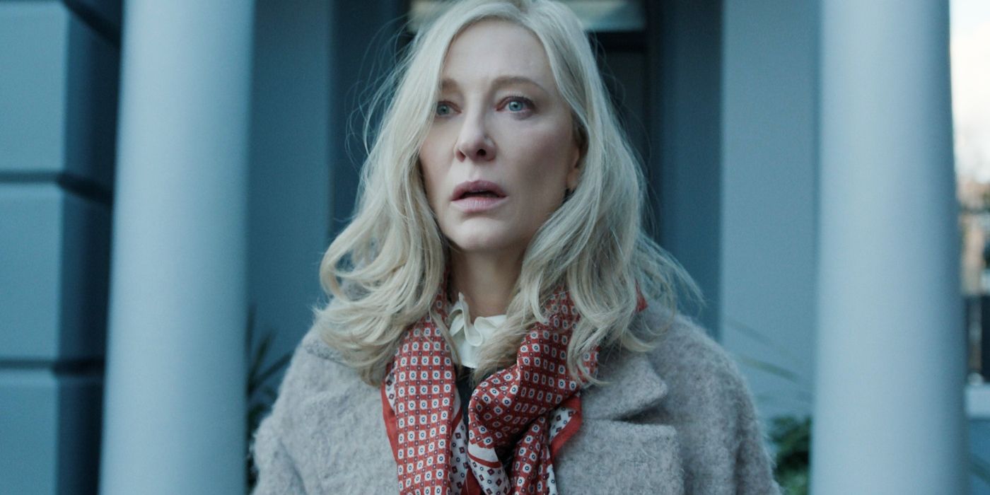 Cate Blanchett as Catherine looking stunned in Disclaimer