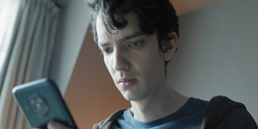 Kodi Smit-McPhee's Nicholas looking horrified in Disclaimer